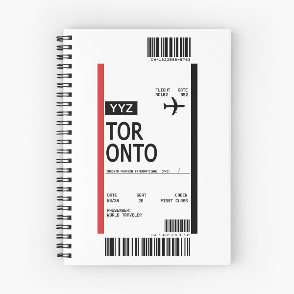 Item preview, First Class Ticket Boarding Pass Toronto designed and sold by TimelessChic.