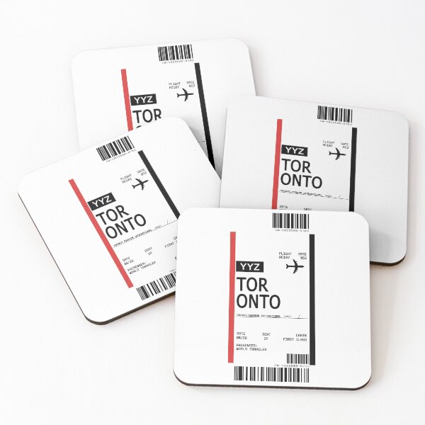 Item preview, First Class Ticket Boarding Pass Toronto designed and sold by TimelessChic.