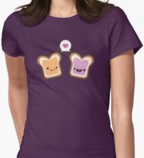 PB & J Liebe Tailliertes T-Shirt für Frauen