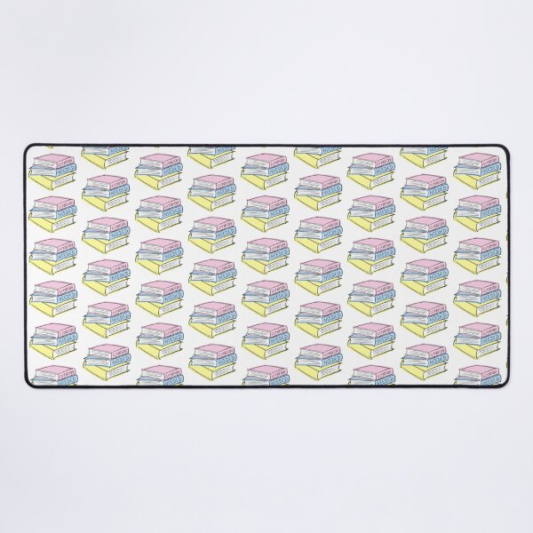 Citation Needed - Colorful Books (pastel) Desk Mat