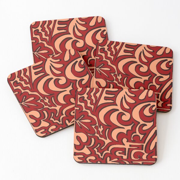Item preview, Warm flowy pattern designed and sold by Nasariie.
