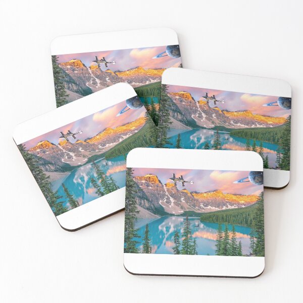 Item preview, Futurism Lake Space Print designed and sold by Riley Hook.
