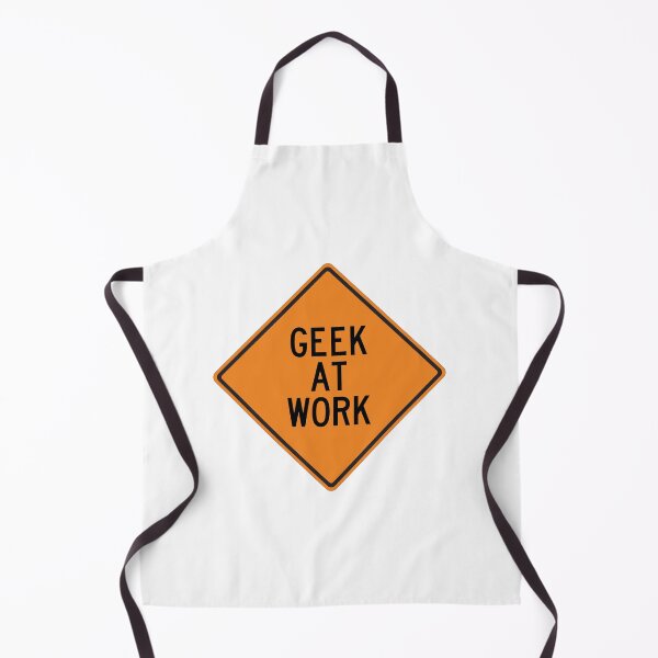 Item preview, Geek at Work Funny Warning designed and sold by Wurmbone.