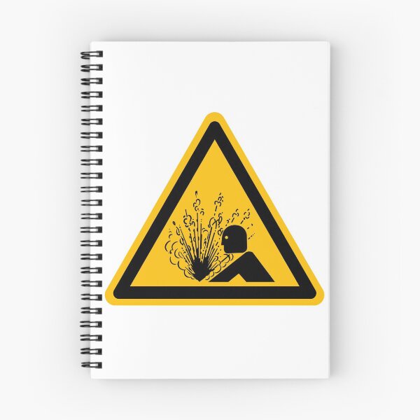 Item preview, Danger Sign - Explosion in face  designed and sold by patsyrosedesign.