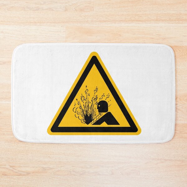 Item preview, Danger Sign - Explosion in face  designed and sold by patsyrosedesign.