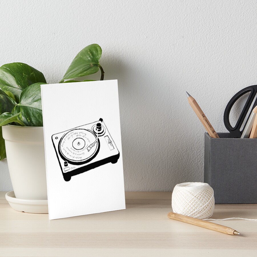 "From Eden by Hozier Record Player Lyrics" Art Board Print for Sale by