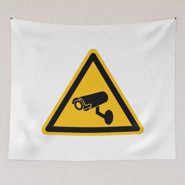 Item preview, CCTV Warning sign designed and sold by patsyrosedesign.