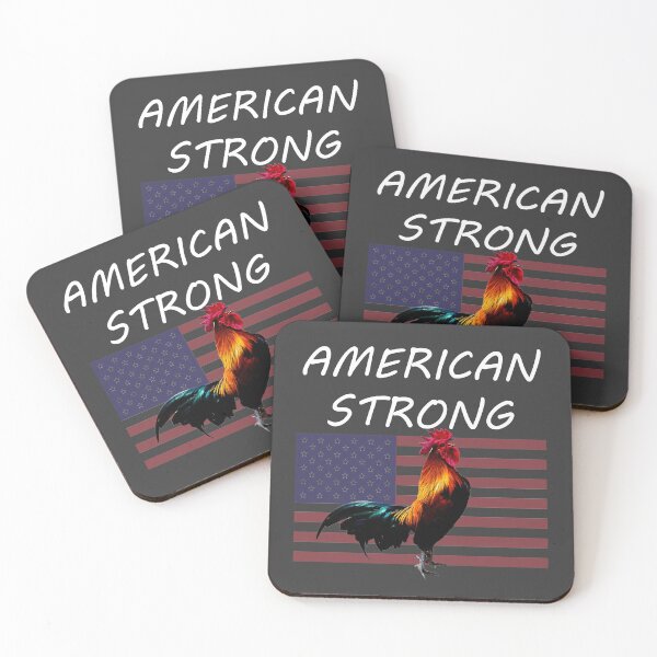 Item preview, American Strong Rooster and Flag designed and sold by Sneek661.