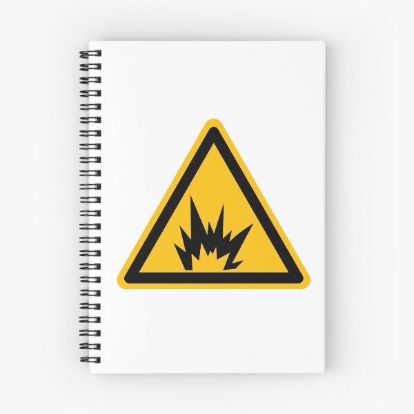 Item preview, Warning Sign Explosion  designed and sold by patsyrosedesign.