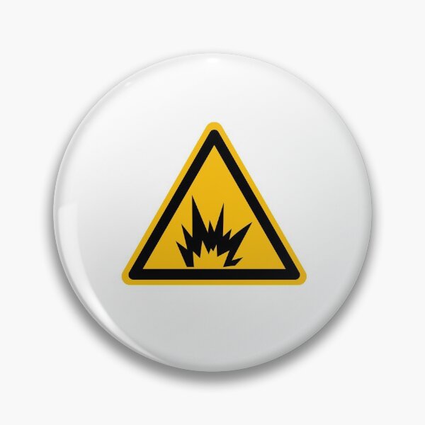 Item preview, Warning Sign Explosion  designed and sold by patsyrosedesign.