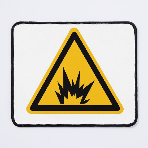 Item preview, Warning Sign Explosion  designed and sold by patsyrosedesign.