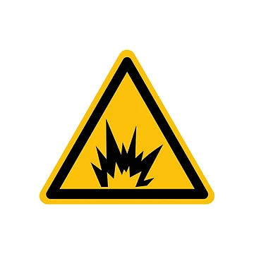 Artwork thumbnail, Warning Sign Explosion  by patsyrosedesign