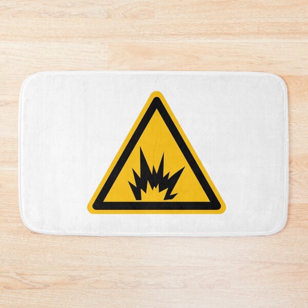 Item preview, Warning Sign Explosion  designed and sold by patsyrosedesign.
