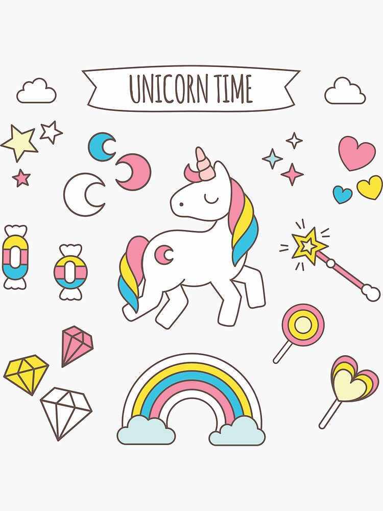  Unicorn Time  Sticker by EsotericExposal Redbubble