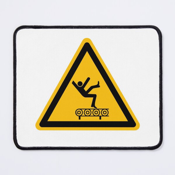Item preview, Warning, Treadmill fall risk  designed and sold by patsyrosedesign.