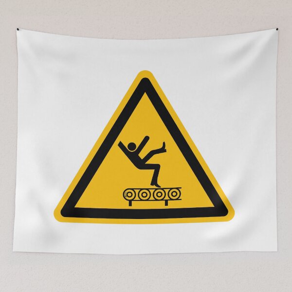 Item preview, Warning, Treadmill fall risk  designed and sold by patsyrosedesign.