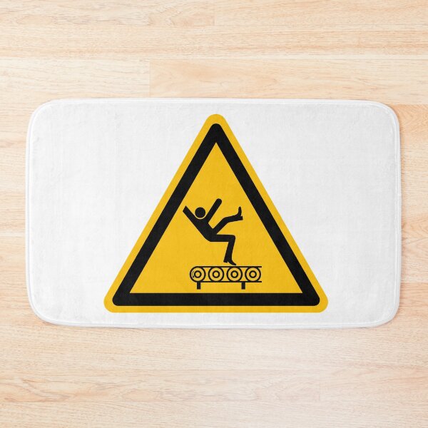 Item preview, Warning, Treadmill fall risk  designed and sold by patsyrosedesign.