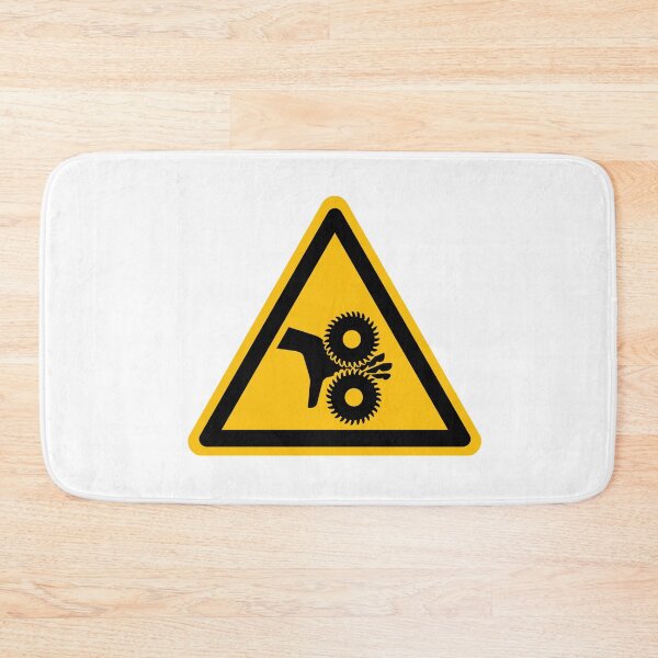 Item preview, Warning, Hand crushing Warning designed and sold by patsyrosedesign.
