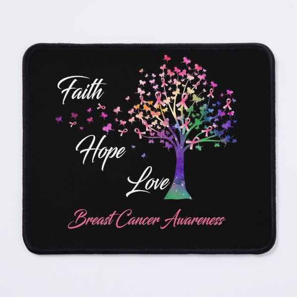 Item preview, Ribbon Tree Faith Hope Love Breast Cancer Awareness designed and sold by Tadmab.