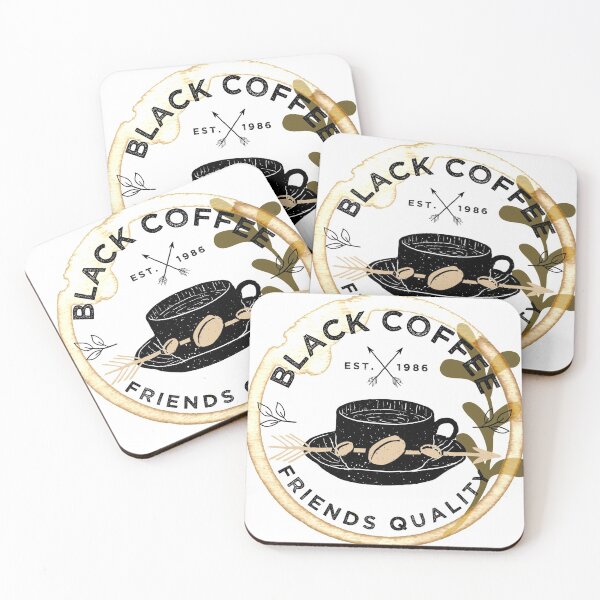 Item preview, BLACK COFFEE FRIENDS QUALITY  designed and sold by harounshirt.