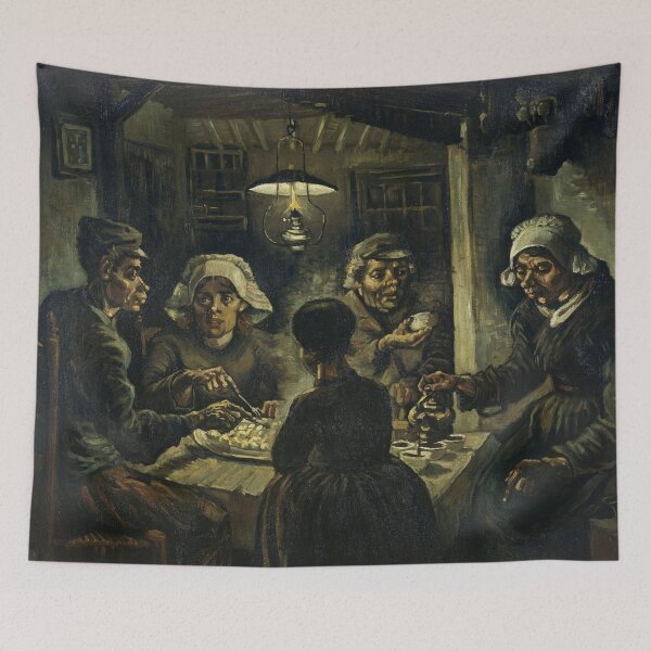 Item preview, Oil Painting The Potato Eaters (1885) By Vincent Van Gogh designed and sold by Designedbysm.