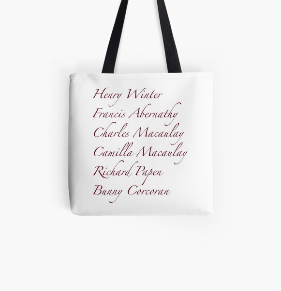 The Secret History Tote Bag, Donna Tartt Tote Bag, Dark Academia Tote Bag,  Dark Academia, Hampden College 