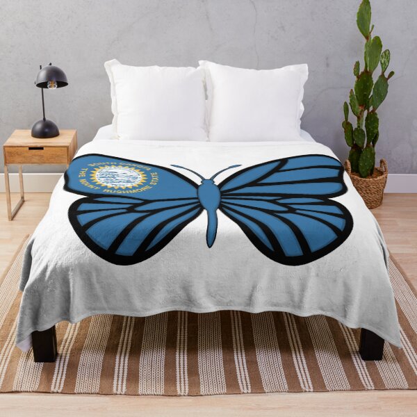 Item preview, State of South Dakota Flag Butterfly designed and sold by Gsallicat.