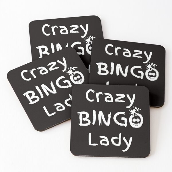 Item preview, Casino Gambler Crazy Bingo Lady designed and sold by SloganExpress.