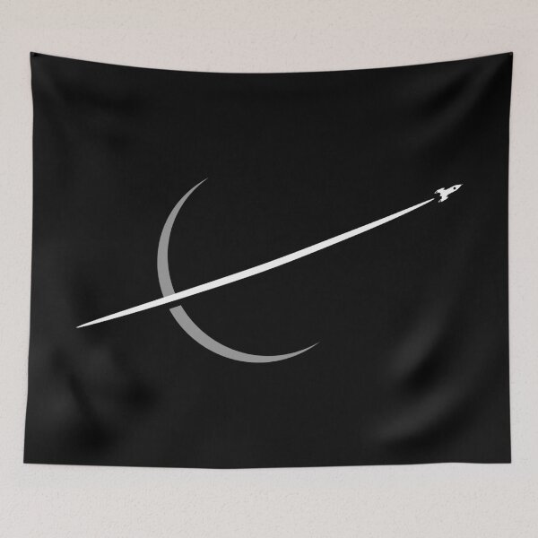 Item preview, Classic Vintage Space Logo - Black & White designed and sold by kuenzicreative.