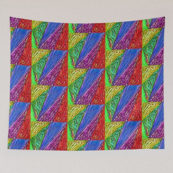 Item preview, "Triangles V", abstract digital painting designed and sold by thalasson.