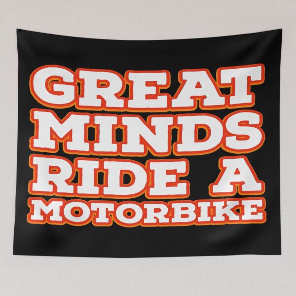 Item preview, Great Minds Ride A Motorbike designed and sold by Ahmed Graphic .