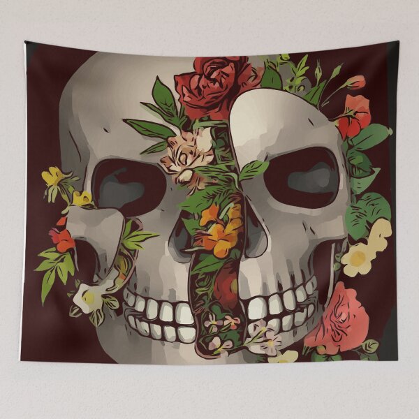Item preview, Floral broken skull designed and sold by NoahDea.