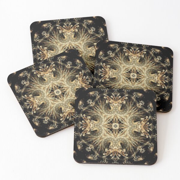 Item preview, Fractal image of beetle breeder cross in straw colours designed and sold by effervescence.