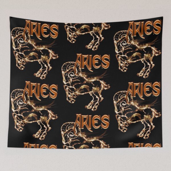 Item preview, Aries Astrology Zodiac Ram Artwork designed and sold by Stephani Analah.