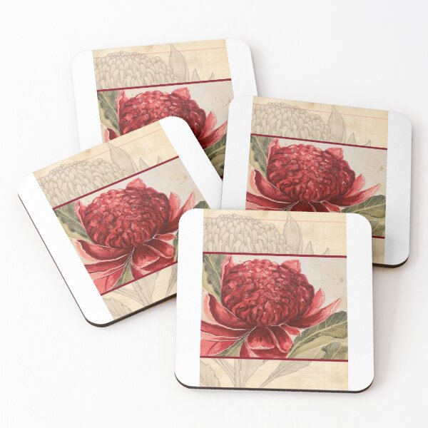 Item preview, Watercolour Waratahs ~ Stunning Australian Flower designed and sold by Violet Grant.