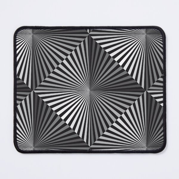 Item preview, Angular Geometric 3D Black n White Optical Illusion designed and sold by PoppyPrintShop.