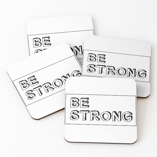 Item preview, BE STRONG - words to inspire and live by designed and sold by riakano.
