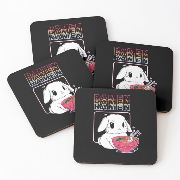 Item preview, Bunny Eating Ramen Cute Kawaii Rabbit for Bunny Lovers designed and sold by MadrigueraSM-.