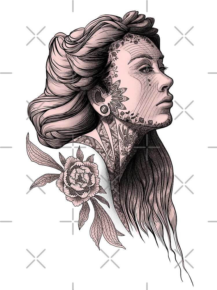 James Mullin tattoos and illustrations - Split face lady head tattoo I made  today. Of course I used only the best: #starbritecolors #starbriteink  #starbriteproteam #undertoneseries #tommyssupplies #hustlebutterdeluxe  #hustlebutterproteam #electrum ...