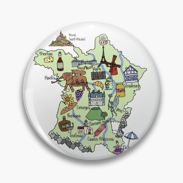 Item preview, France illustrated designed and sold by viciouslysweet.