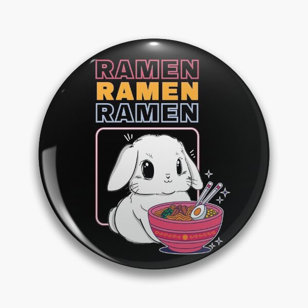 Item preview, Cute Kawaii Bunny Eating Ramen for Bunny Lovers designed and sold by MadrigueraSM-.