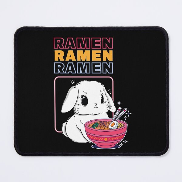 Item preview, Cute Kawaii Bunny Eating Ramen for Bunny Lovers designed and sold by MadrigueraSM-.