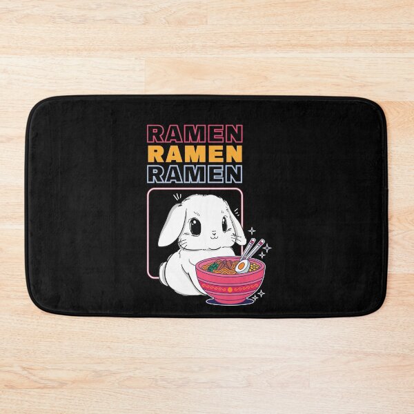 Item preview, Cute Kawaii Bunny Eating Ramen for Bunny Lovers designed and sold by MadrigueraSM-.