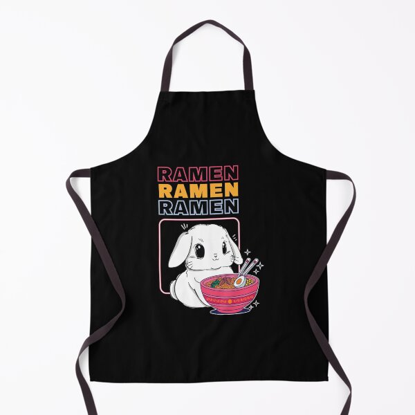 Item preview, Cute Kawaii Bunny Eating Ramen for Bunny Lovers designed and sold by MadrigueraSM-.