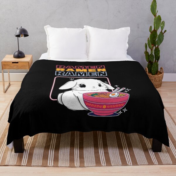 Item preview, Cute Kawaii Bunny Eating Ramen for Bunny Lovers designed and sold by MadrigueraSM-.