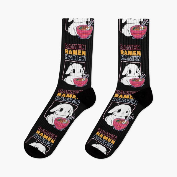 Item preview, Cute Kawaii Bunny Eating Ramen for Bunny Lovers designed and sold by MadrigueraSM-.