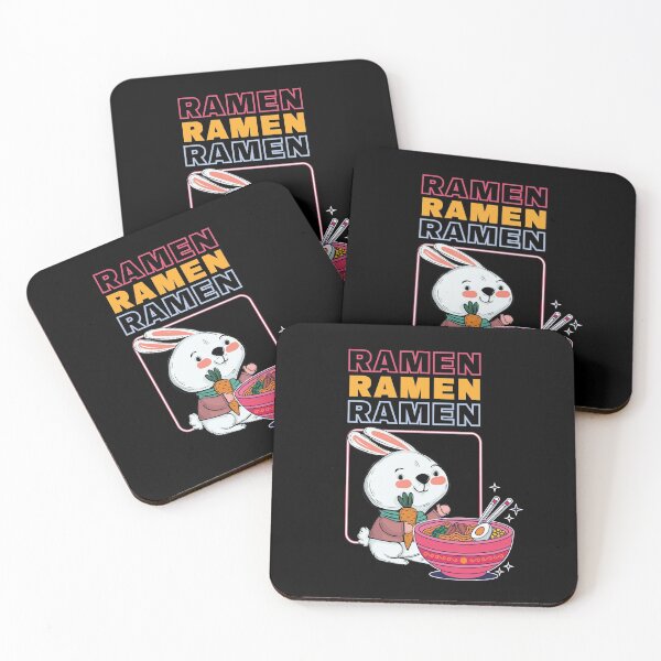 Item preview, Cute Kawaii Bunny Eating Ramen designed and sold by MadrigueraSM-.