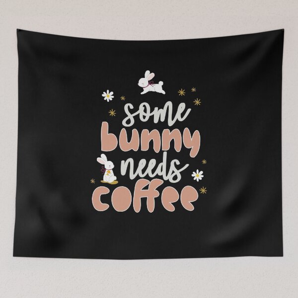 Item preview, Cute Somebunny Needs Coffee designed and sold by MadrigueraSM-.