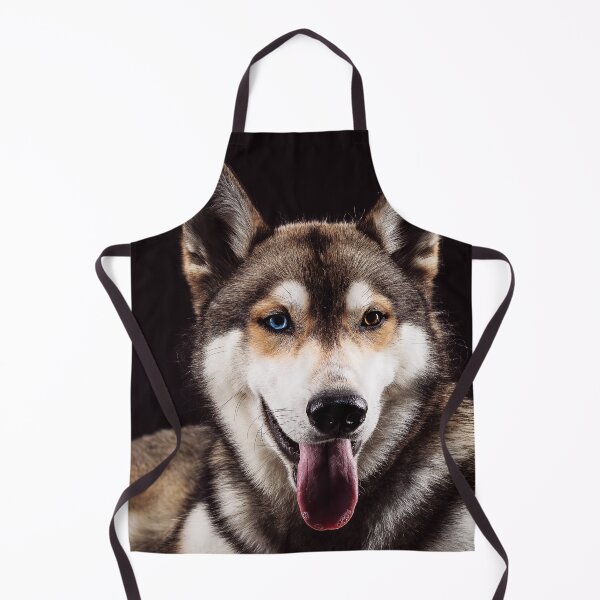 Item preview, Retrato de husky siberiano con ojos de diferentes colores designed and sold by ONORMAL.