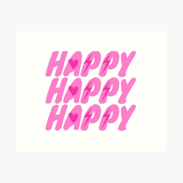 Happy 3 times Art Print